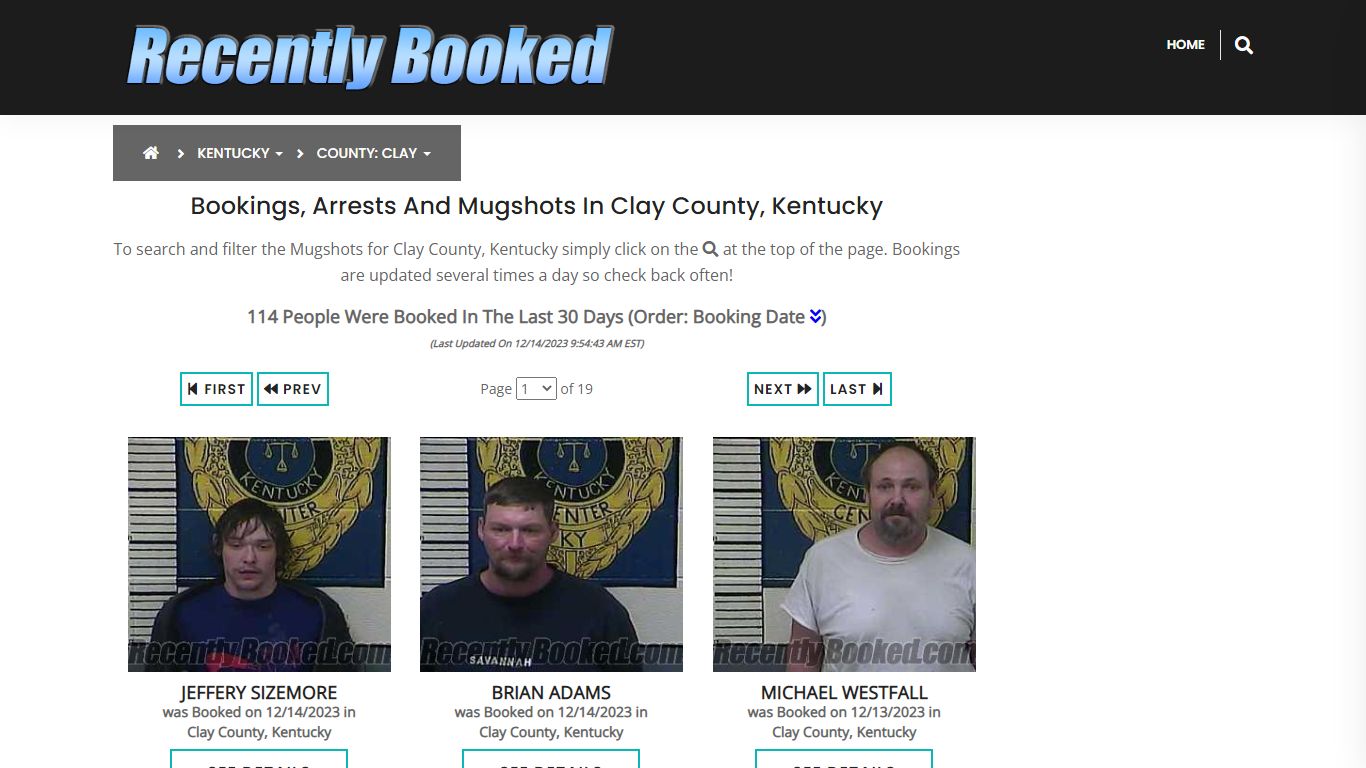 Recent bookings, Arrests, Mugshots in Clay County, Kentucky